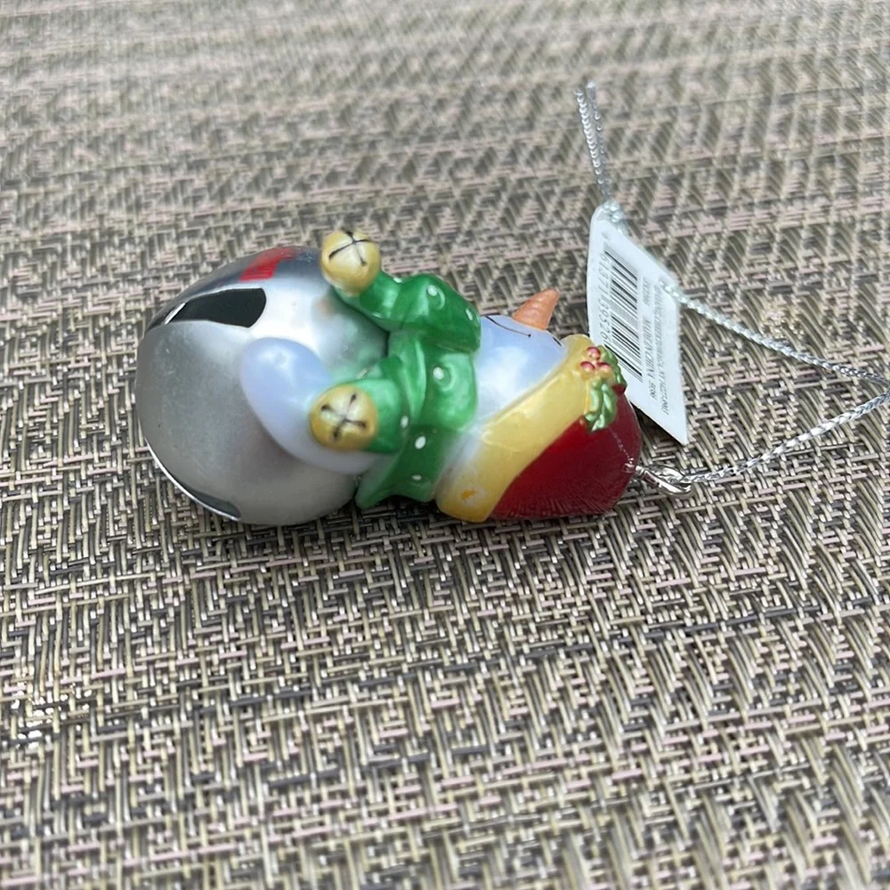 Kathleen Personalized Jingle Bell Snowman Christmas Ornament NWT
